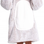 Cozy Noxxiez ciepła telewizyjna bluza-koc z kapturem Królik dla dzieci 7–12 lat