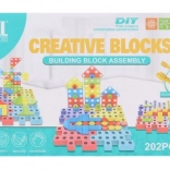 Śrubowana plastikowa konstrukcja 202 elementy