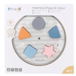 drewniana edukacyjna gra Polarb – sortowanie kształtów i kolorów