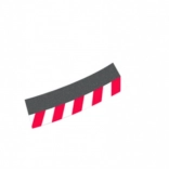 Zewnętrzne pobocza do nachylonego zakrętu 4/15° do torów CARRERA EVOLUTION, DIGITAL 132 i DIGITAL 124