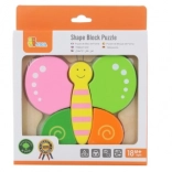 Drewniane mini puzzle motylek dla dzieci od Viga