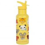 Stalowa butelka na napoje Zwierzęcy Przyjaciele 500 ml od A Little Lovely Company