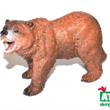 Figurka niedźwiedzia grizzly – ręcznie malowana