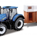 Bburago Traktor Rolniczy New Holland z przyczepą dla koni