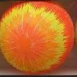 Gumowa piłka tęczowa 22 cm