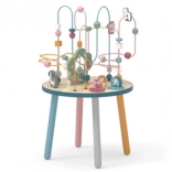 Drewniany aktywny stolik z koralikowym labiryntem VIGA POLARB