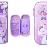 Piórnik z jednorożcem 3D różowy 23 × 10 × 5 cm