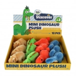 Pluszowe dinozaury 12–16 cm, zestaw 4 gatunków