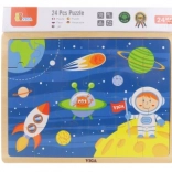 drewniane puzzle kosmos 24 elementy VIGA