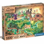 Puzzle 1000 kawałków - Śnieżka Story Maps od Clementoni