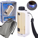 Kieszonkowy metalowy mikroskop dla dzieci 100×–250× z LED