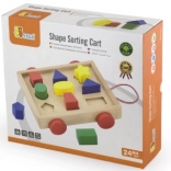 Drewniana układanka – wózek