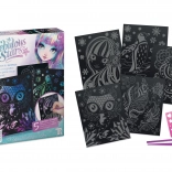 Nebulous Stars Malowanie i Wydrapywanie Jednorożce