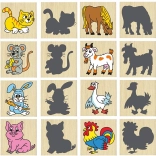 Pexeso Zwierzątka i ich cienie