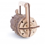 Ugears puzzle 3D szyfrowy zamek – mechaniczna układanka z drewna