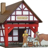 Ryglowana kuźnia drewniana zestaw konstrukcyjny