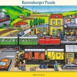 Ravensburger puzzle Na dworcu 41 elementów