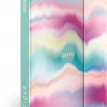 Tygodniowy magnetyczny terminarz 2024, batikowy, 11 × 16 cm