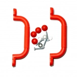 Plastowe uchwyty 2Kids Toys czerwone