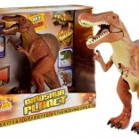 Duży bateryjny dinozaur Tyranozaur ryczy