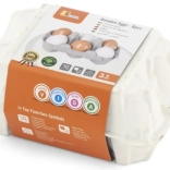 Drewniane jajka w wytłoczce VIGA – zestaw 6 szt.