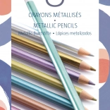 Zestaw 8 kredek z efektem metalicznym Djeco