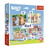 Puzzle Bluey i jej świat 4w1