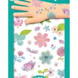 Djeco tymczasowe tatuaże z kwiatami (2 arkusze)