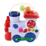 Muzyczna kolejka dla najmłodszych ze światłami i dźwiękami