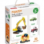 Karty obrazkowe na sznurku – Pojazdy