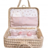 Wiklinowa walizeczka z wyposażeniem dla lalki ANTONIO JUAN