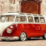 Diamentowe malowanie Czerwony Volkswagen 30x40 cm