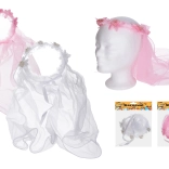 Karnawałowa opaska z welonem