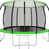 Trampolina PIXINO Deluxe 366 cm z siatką ochronną i drabinką