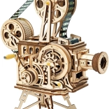 Robotime ROKR mechaniczny drewniany projektor filmowy – 3D puzzle 183 elementów