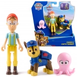 Figurki Psi Patrol: Chase, kapitan Turbot i ośmiorniczka – zestaw Adventure Bay