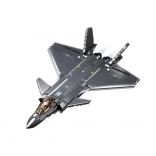 Sluban Army niewidzialny myśliwiec J-20 z metaliczną powierzchnią – zestaw konstrukcyjny