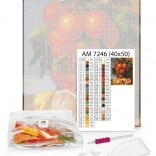 Mozaika diamentowa Fale 40×50 – płótno, kamyczki, aplikator 3w1 i kleje