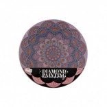 Malowanie diamentowe Mandala Kwiat fioletowa średnica 30 cm