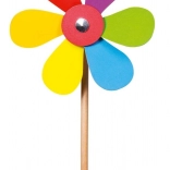 drewniany wiatraczek kwiat