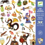 Djeco metaliczne naklejki – królestwo