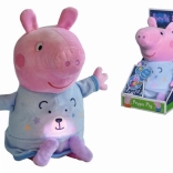 Peppa Pig pluszowy usypiacz ze światłem i melodią 25 cm