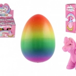 Wylęgający się jednorożec plastikowy 7x10 cm w pudełku