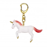 Brelok jednorożec w skoku czerwony