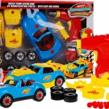 Składany samochodzik wyścigowy z wiertarką