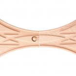 Kolejowy rozjazd X do drewnianych kolejek