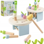 Drewniana gra Wbij marchewkę młotkiem