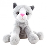 Szara pluszowa kotka 15 cm