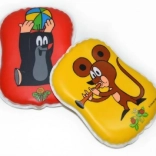 Piszczałkowa poduszeczka KRECISZEK dla niemowląt, plastikowa, 12 × 10 cm