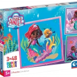 Clementoni puzzle Ariel 3×48 elementów